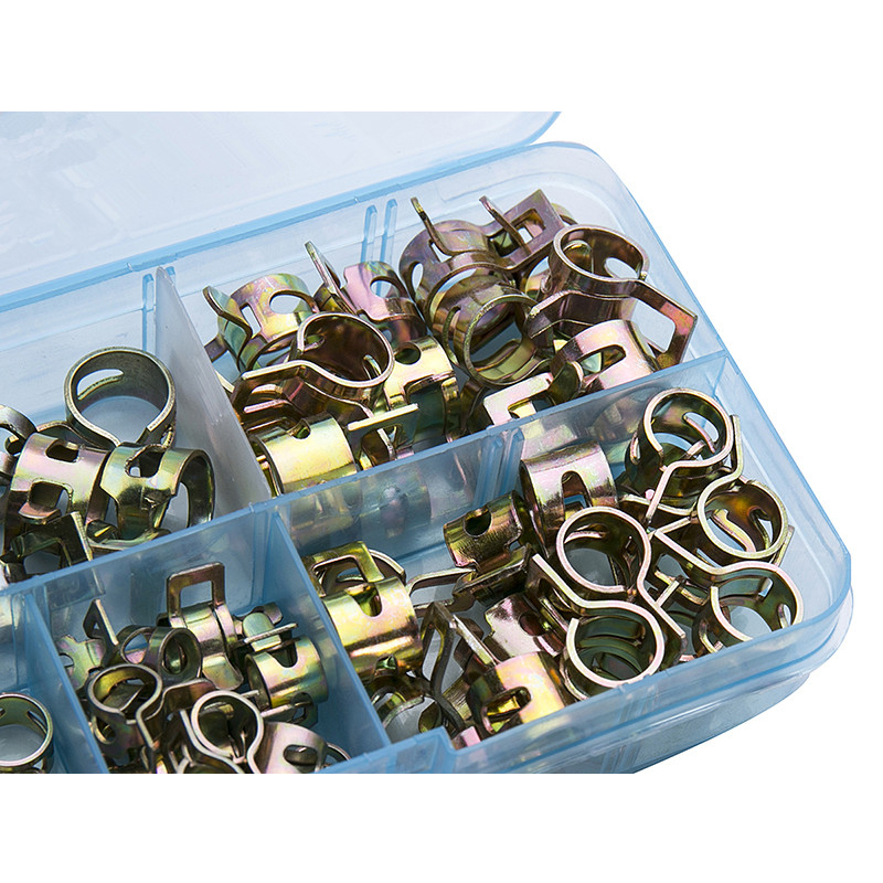 Hose Clamp Assorted - 75 قطعة/المجموعة 6-10 مللي متر الربيع