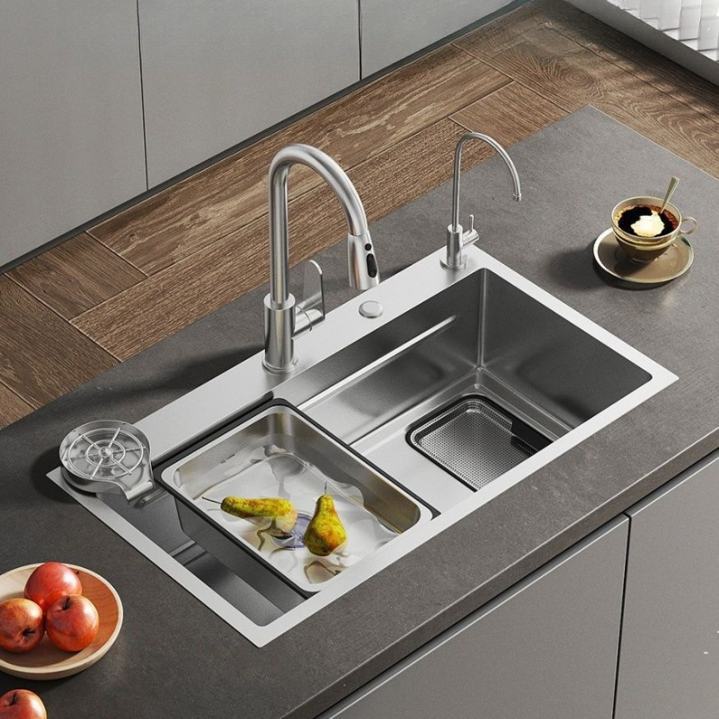 Home Improvement Kitchen Set - أحواض مطبخ فاخرة من الفولاذ المقاوم