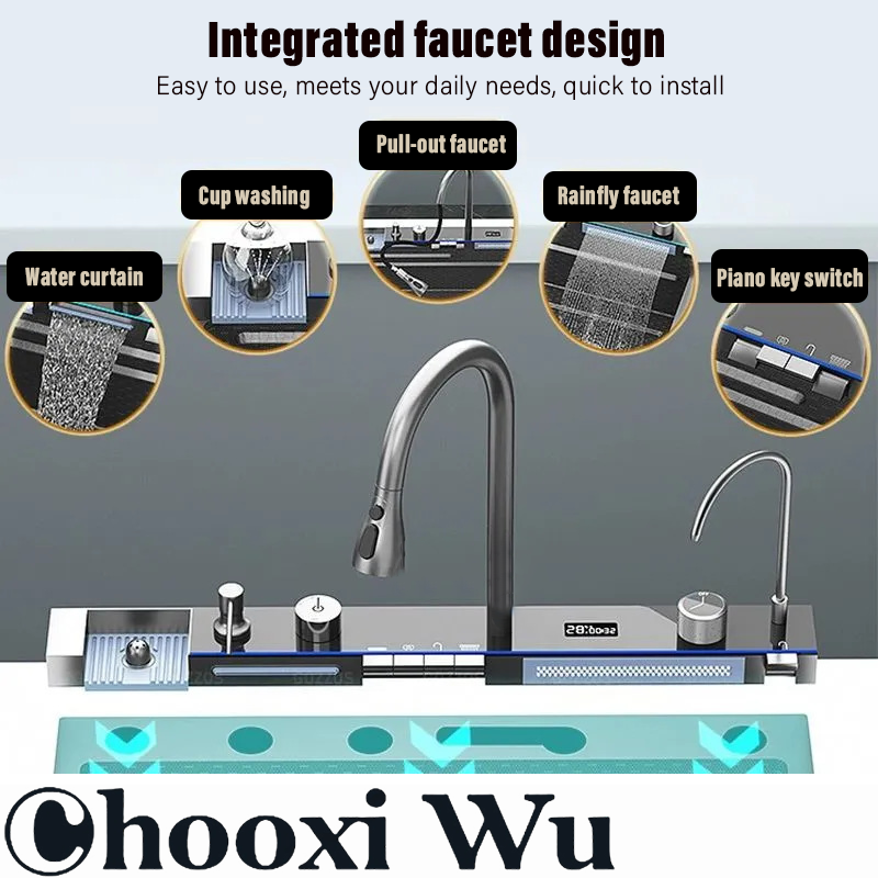 Home Improvement Kitchen Set - CHOO XIWU-حوض مطبخ من الفولاذ المقاوم