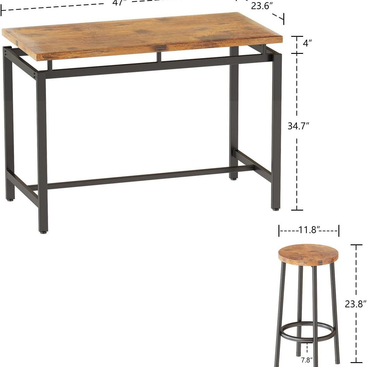 طقم طاولة طعام وكراسي من خمس ق - مراجعة Home Improvement Kitchen Set وسعره
