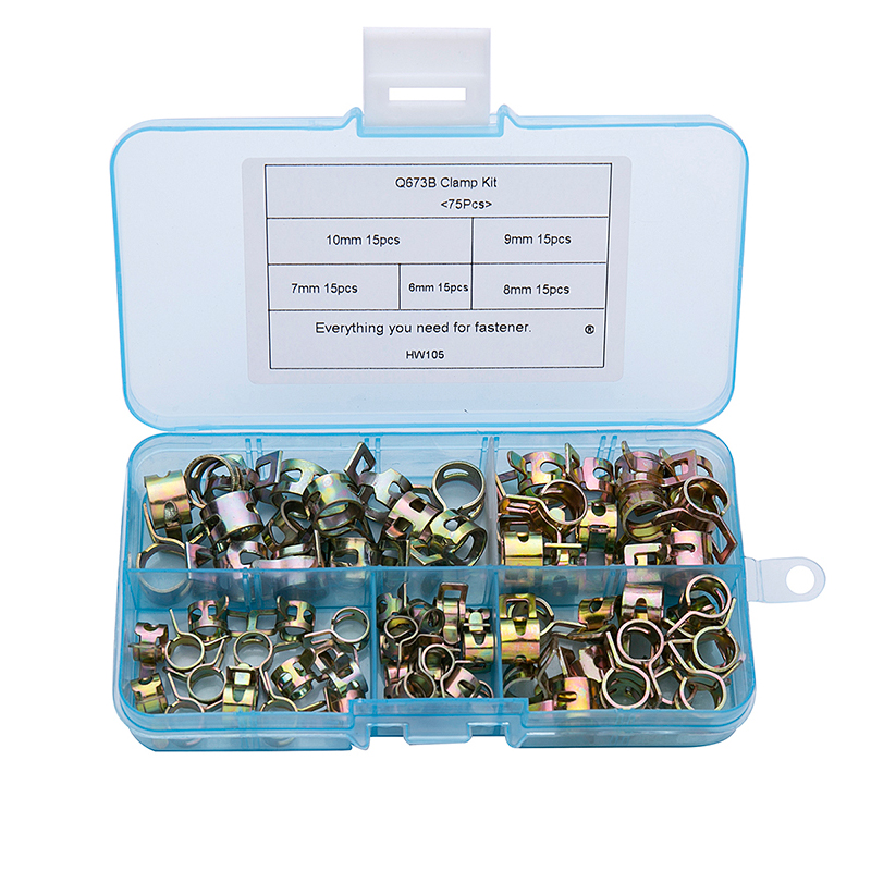 75 قطعة/المجموعة 6-10 مللي متر - مراجعة Hose Clamp Assorted وسعره
