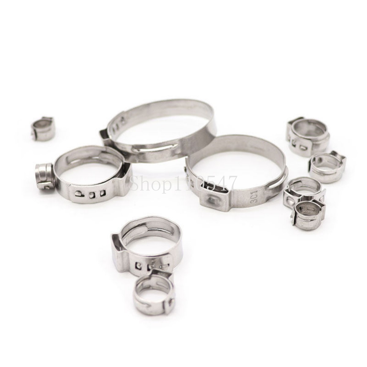 10 قطع مشابك أنابيب أحادية الأ - مراجعة Hose Clamp Assorted وسعره