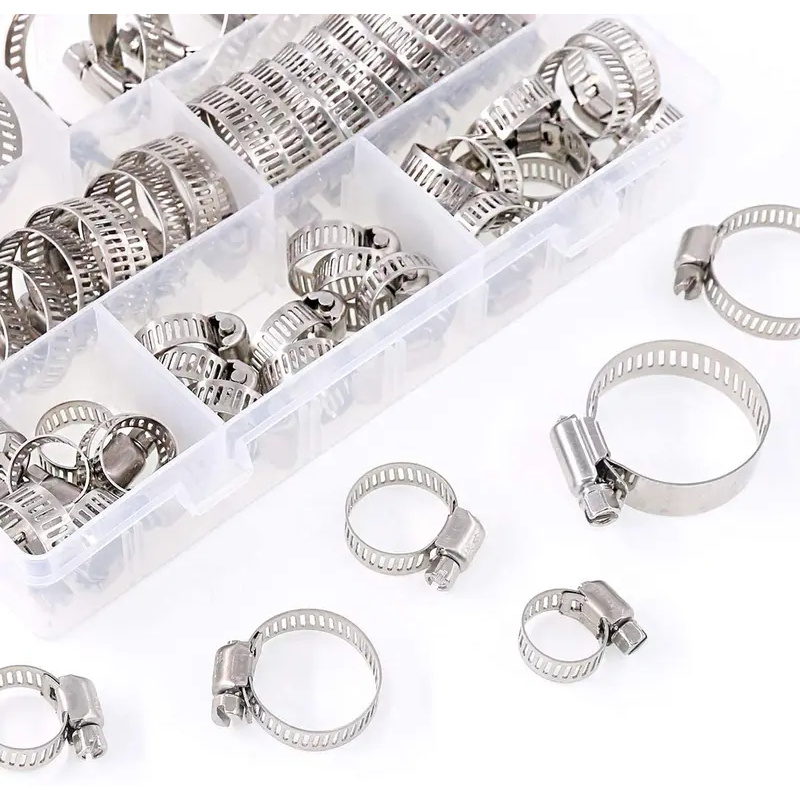 60 قطعة من مشابك خراطيم حقن ال - مراجعة Hose Clamp Assorted وسعره