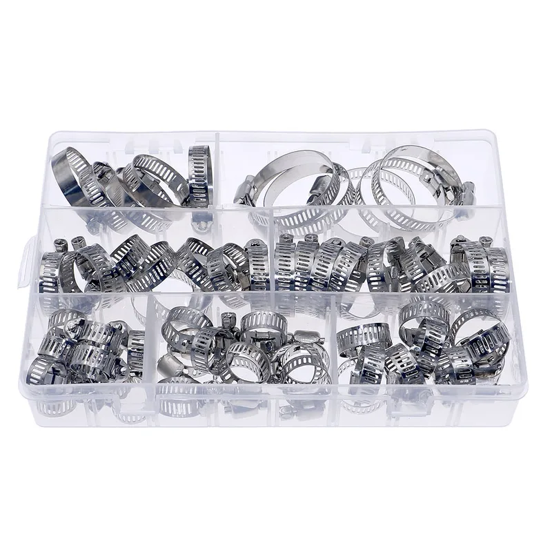 60 قطعة من مشابك خراطيم حقن ال - مراجعة Hose Clamp Assorted وسعره