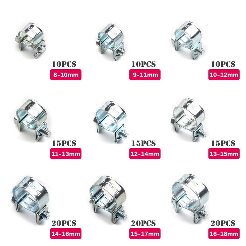 135/60 قطعة خرطوم المشبك آذان  - مراجعة Hose Clamp Assorted وسعره