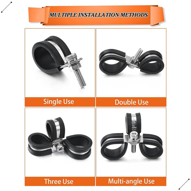 60 قطعة مجموعة متنوعة من مشابك - مراجعة Hose Clamp Assorted وسعره