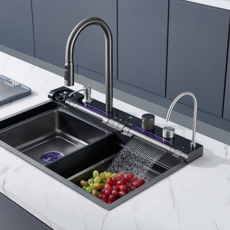 أحواض مطبخ فاخرة متعددة الوظائ - مراجعة Home Improvement Kitchen Set وسعره
