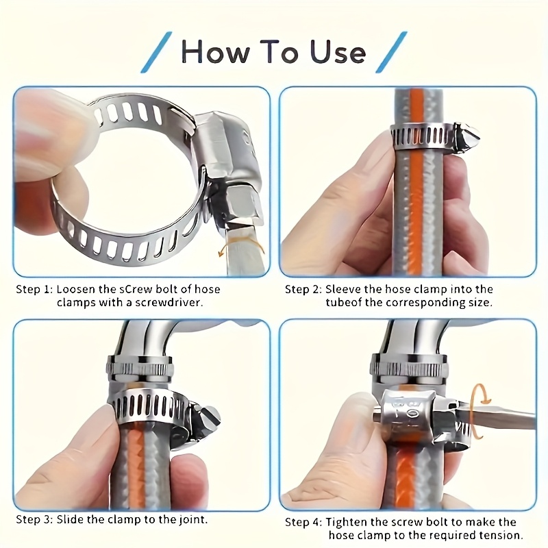 مجموعة مشابك خراطيم من الفولاذ - مراجعة Hose Clamp Assorted وسعره