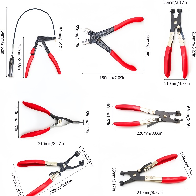 طقم كماشات مشابك خراطيم طويلة  - مراجعة Hose Clamp Assorted وسعره